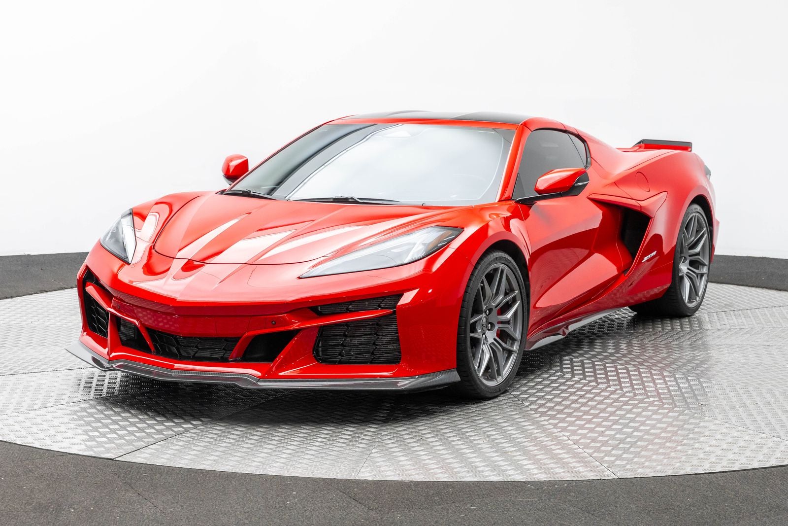 2024 Chevrolet Corvette 3LZ in Torch Red — front three-quarter view