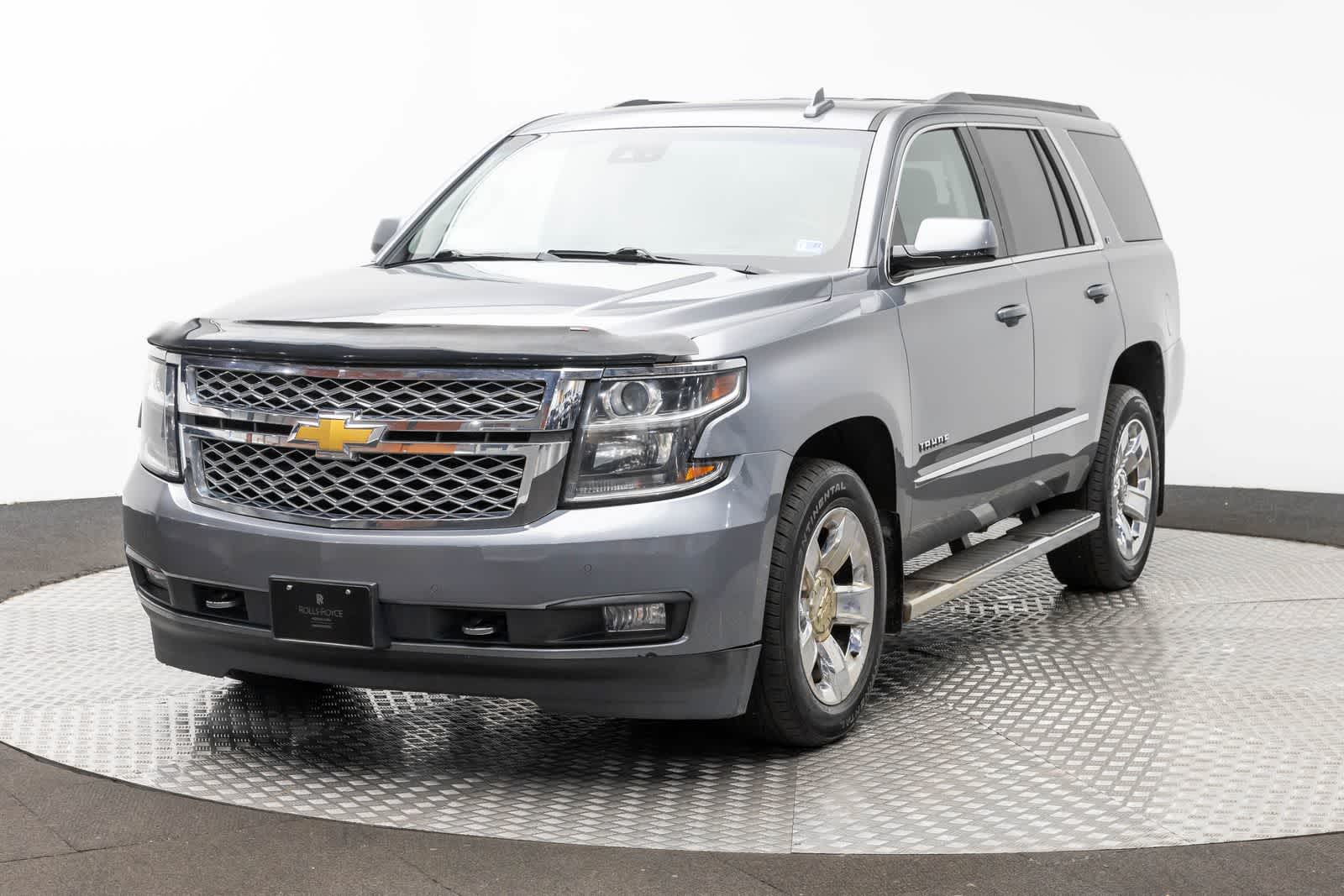 2018 Chevrolet Tahoe LT in Satin Steel Metallic — front three-quarter view