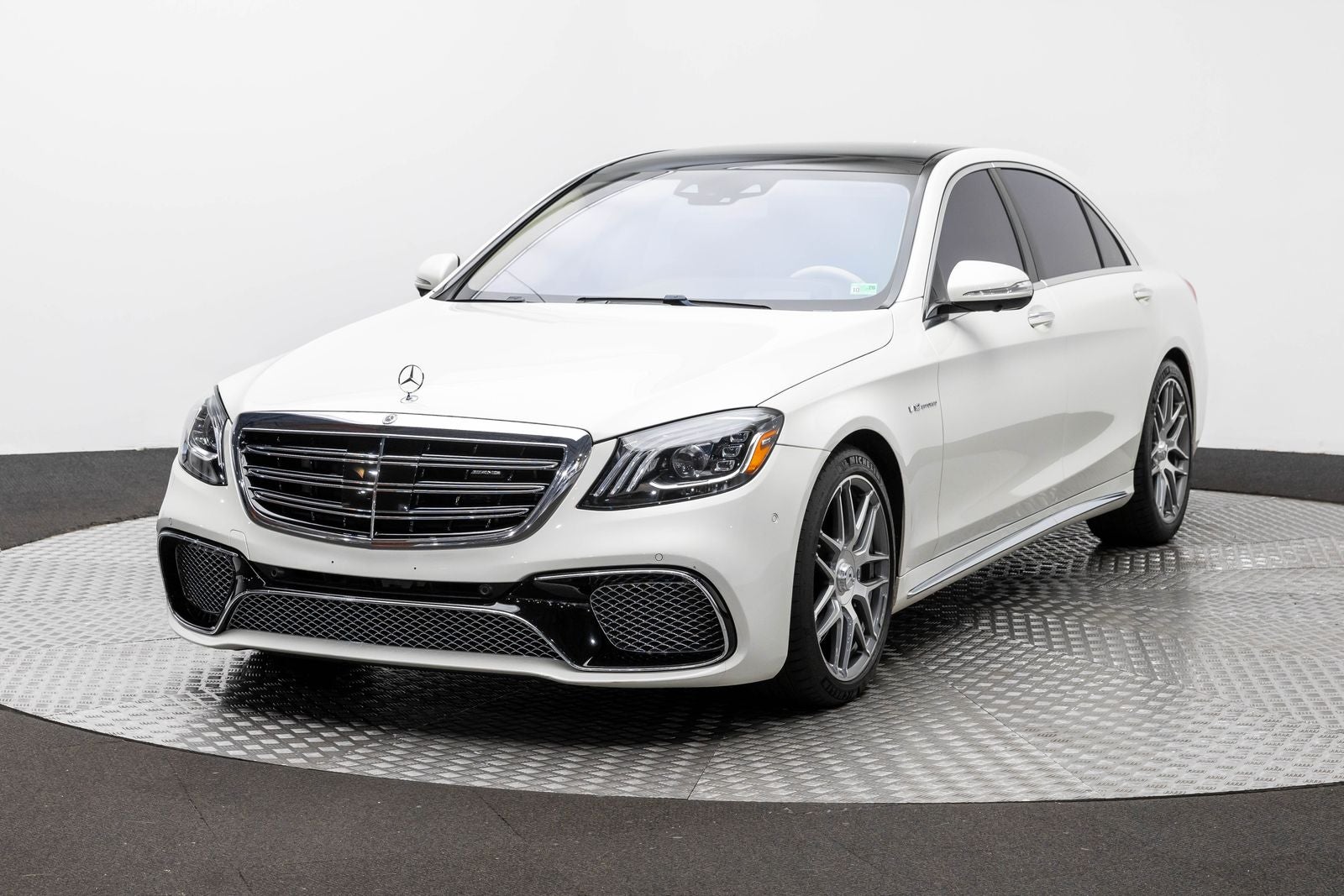 2020 Mercedes-Benz AMG S 65 AMG S 65 in Designo Diamond White — front three-quarter view