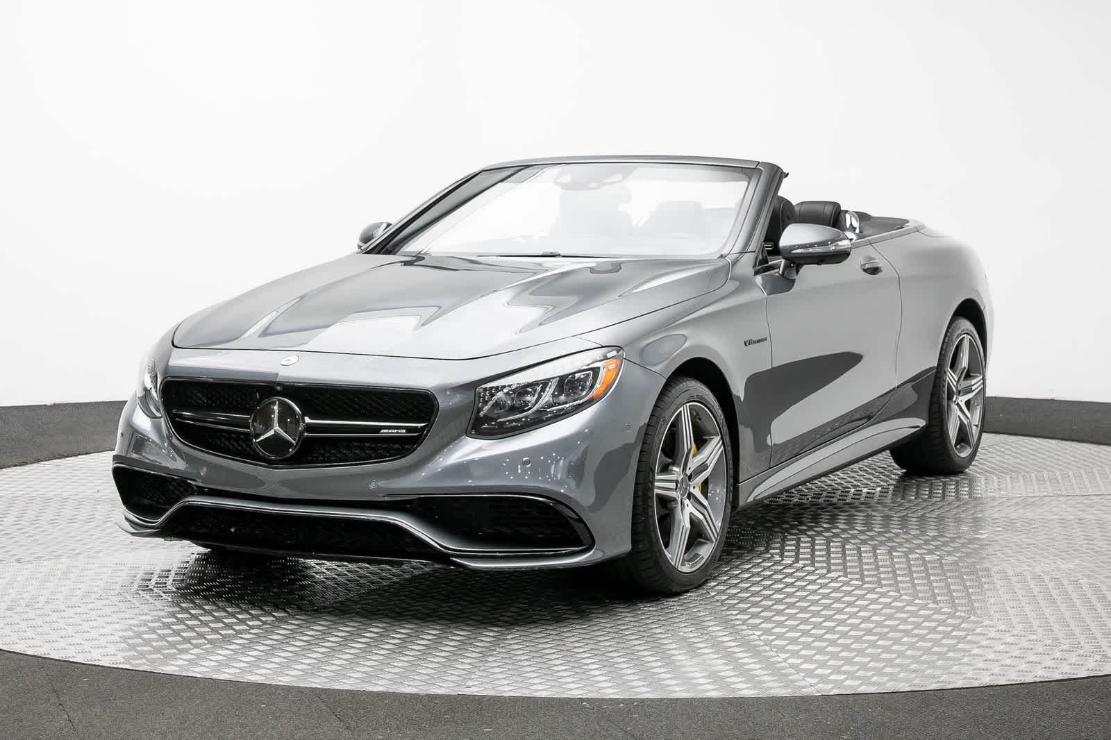 2017 Mercedes-Benz AMG S 63 AMG S 63 in Selenite Grey Metallic — front three-quarter view