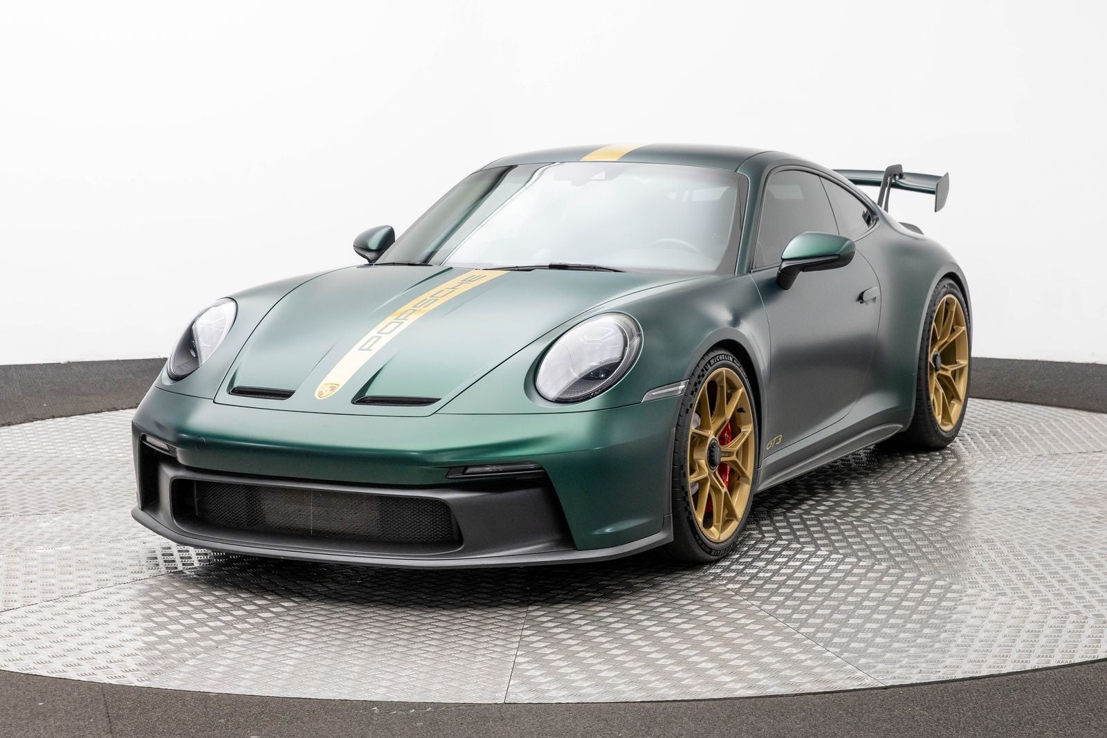 2023 Porsche 911 GT3 in White — front three-quarter view