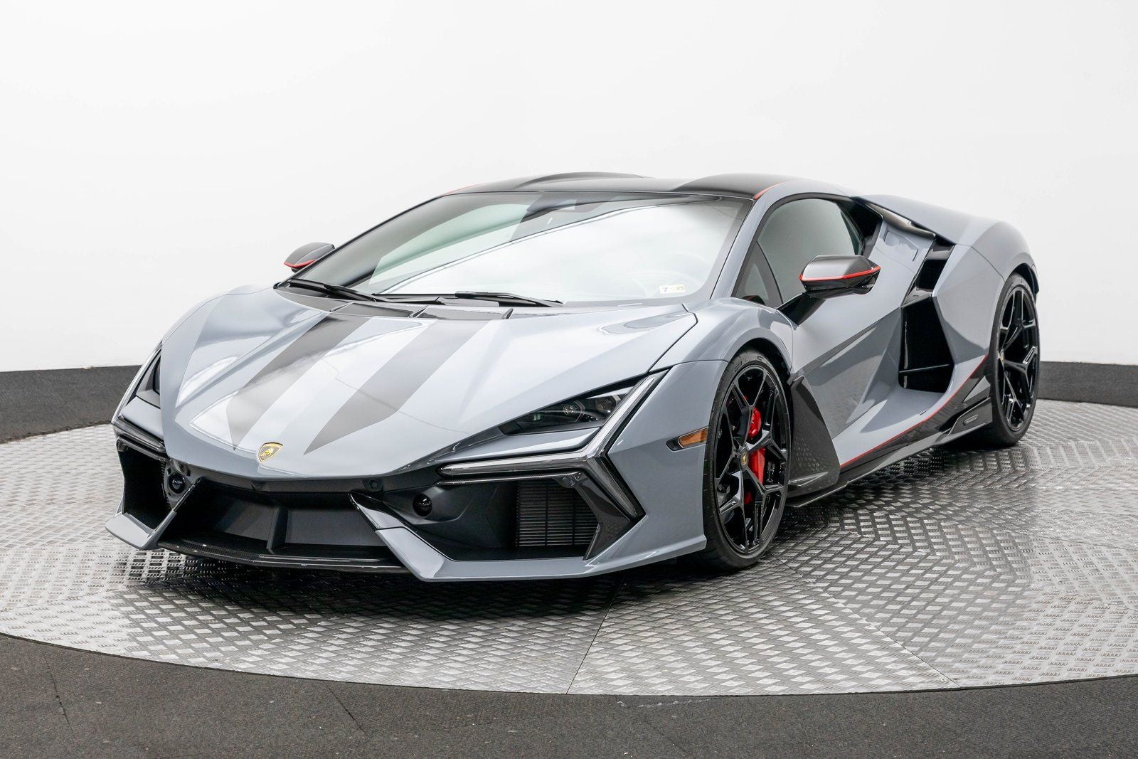 2024 Lamborghini Revuelto Coupe in Gray — front three-quarter view